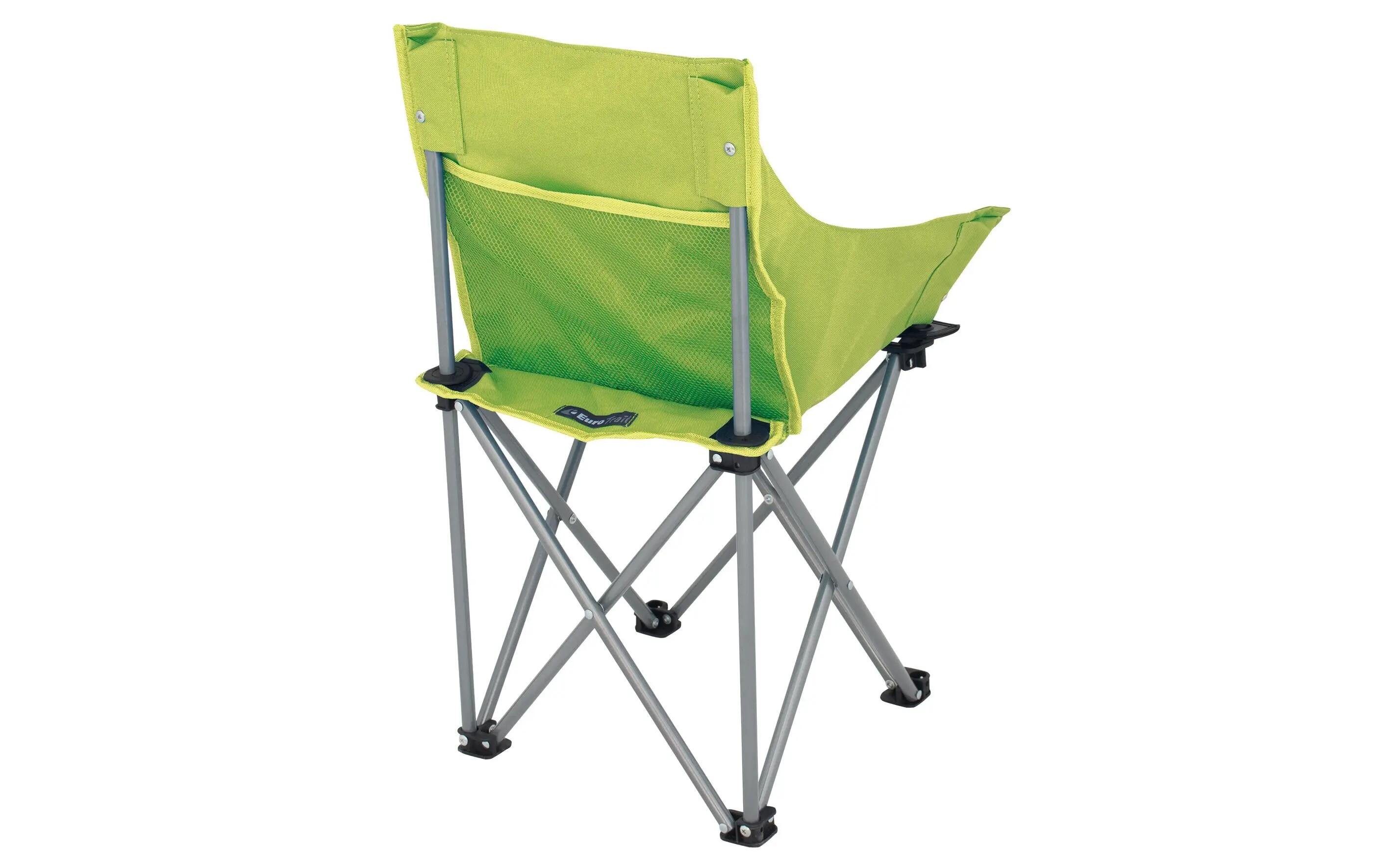 Chaise de camping Eurotrail Xavier Vert Citron 2/3