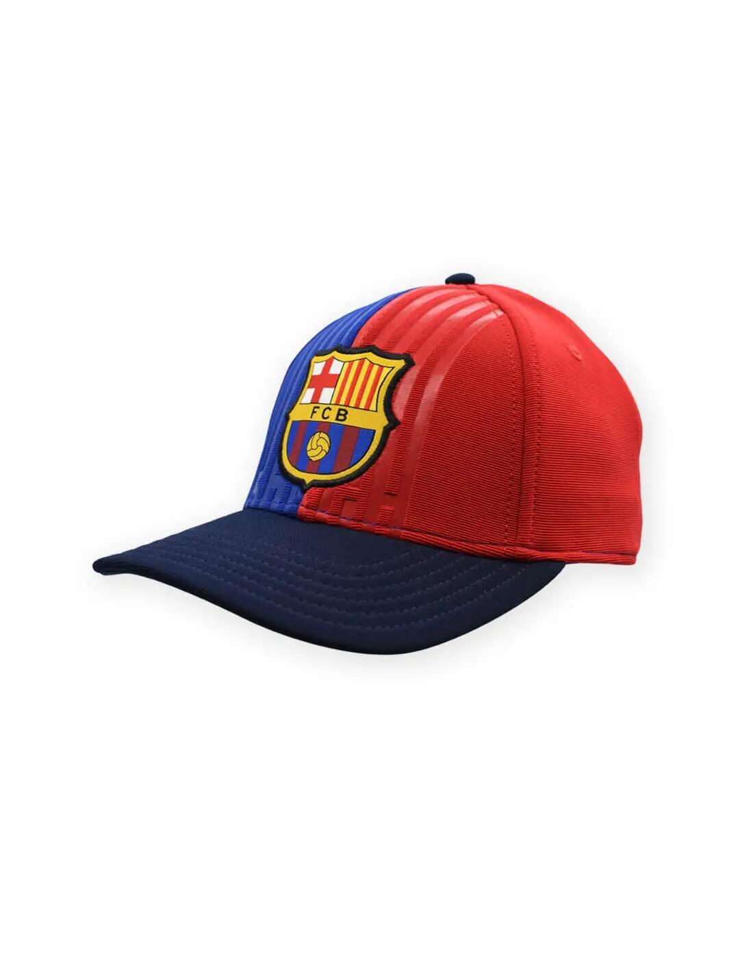 Gorra FC Barcelona Niño Azulgrana con Escudo 3/4