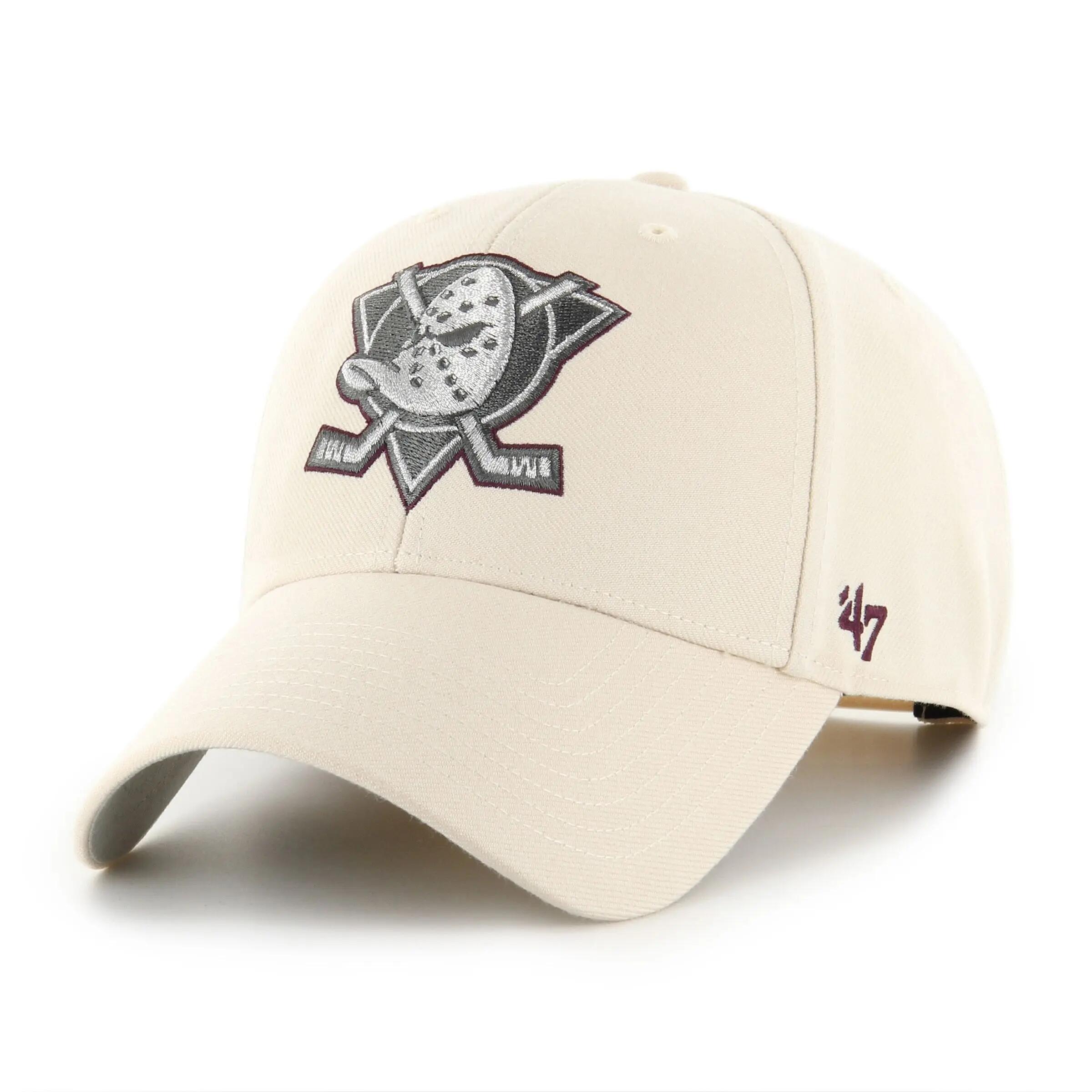 Șapcă și pălărie NHL Anaheim Ducks Metallic Snap '47 MVP bej natural
