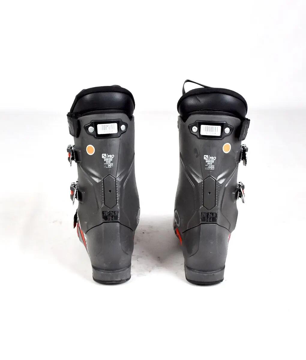 RECONDITIONNE - Chaussure de ski Occasion Salomon S/Pro R100 (gris/rouge) - BON 2/2
