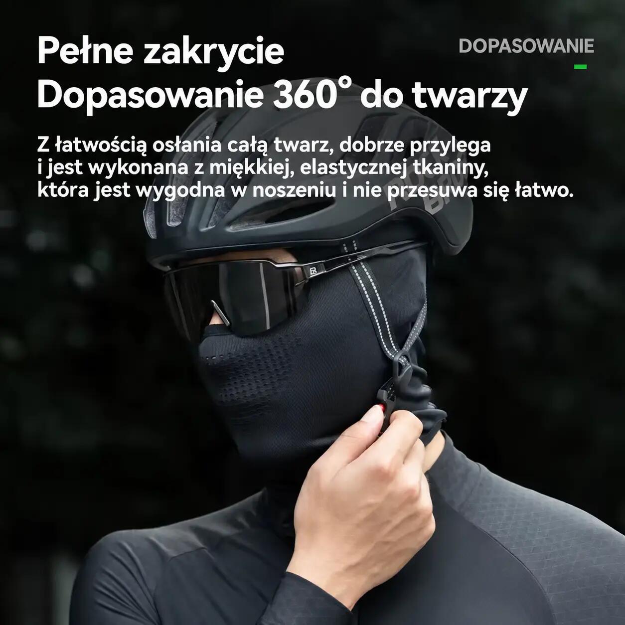 Kominiarka rowerowa motocyklowa czarna LF25628 ROCKBROS 3/7