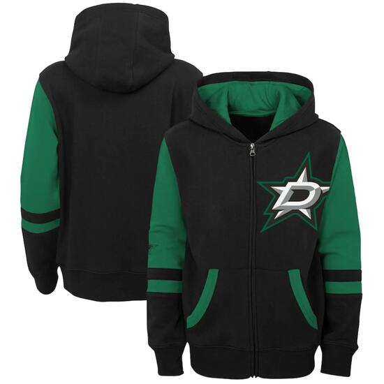 OUTERSTUFF sweat à capuche NHL zippé intégral noir