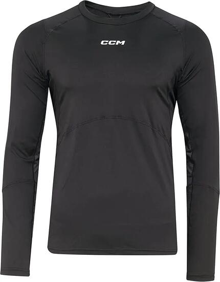 CCM Lower langärmliges Shirt Compr L/S T Senior Bk XL Hockey-Unterwäsche