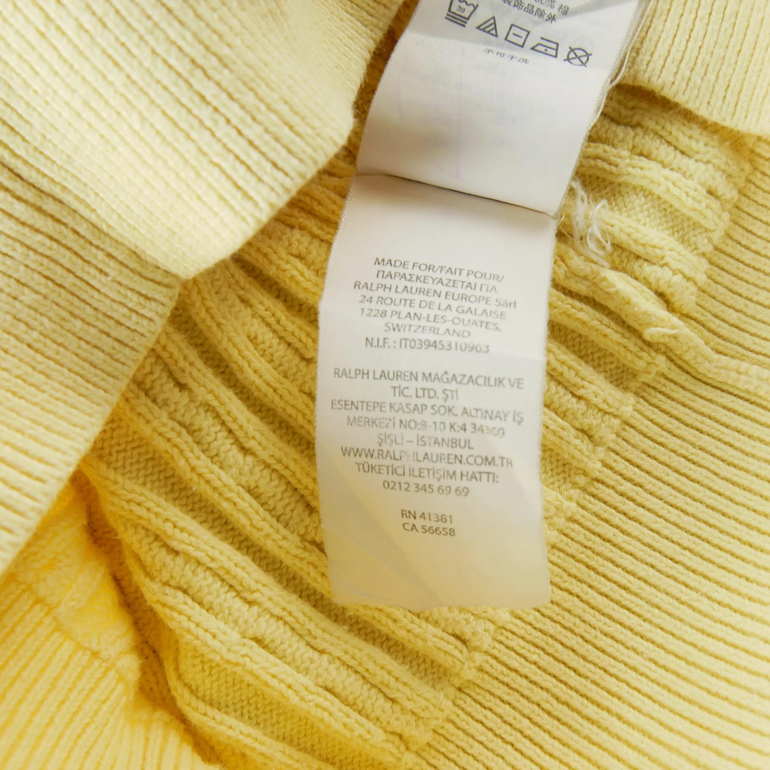 Seconde vie - Gilets Fille Maille torsadée Jaune - Excellent 7/8