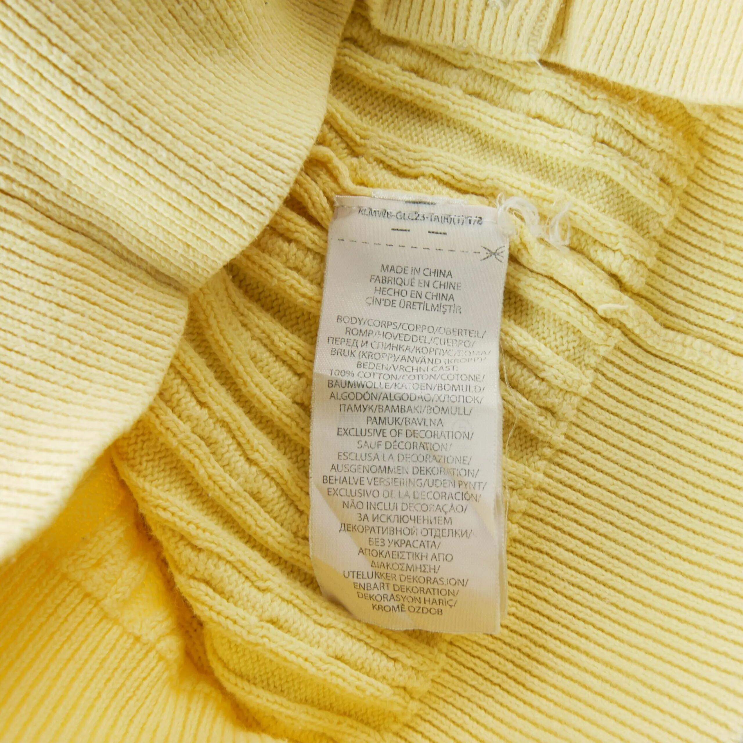 Seconde vie - Gilets Fille Maille torsadée Jaune - Excellent 6/8