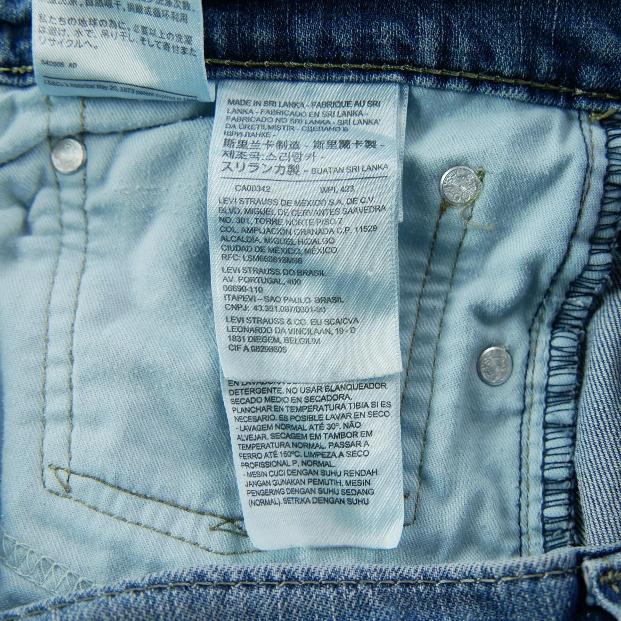 Seconde vie - Jean Homme W34/L32 511 Slim Fit Denim - Bon état 7/9