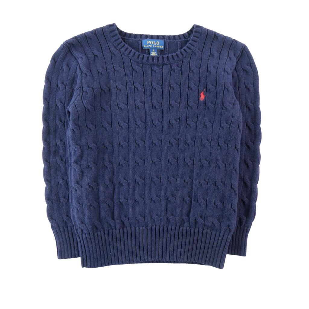 Second life - Boy's Cable-Knit Cotton Sweater - Excellent