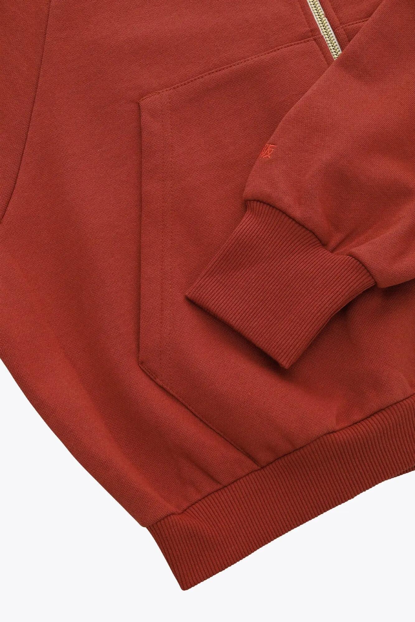 Osaka Damen-Pullover mit durchgehendem Reißverschluss | Brünett 6/6