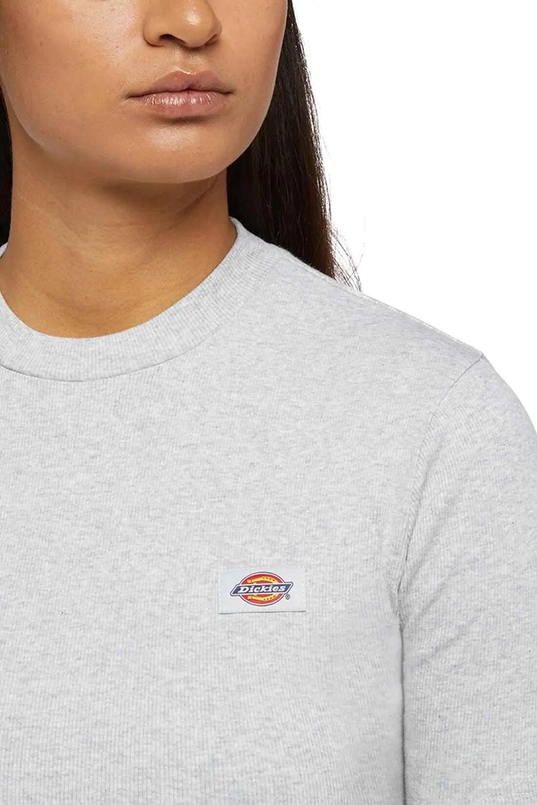 T-shirt - sportswear - femme - slim, côtelé stretch - Marysville - gris clair 4/4