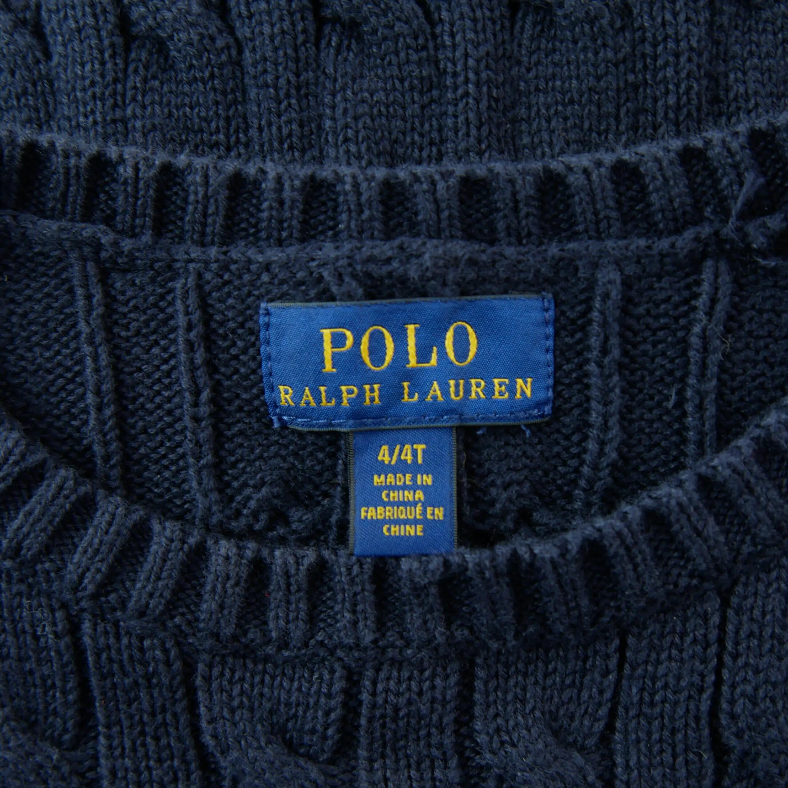 Tweedehands - Trui Jongen Cable-Knit Katoenen Trui - Als nieuw 5/8