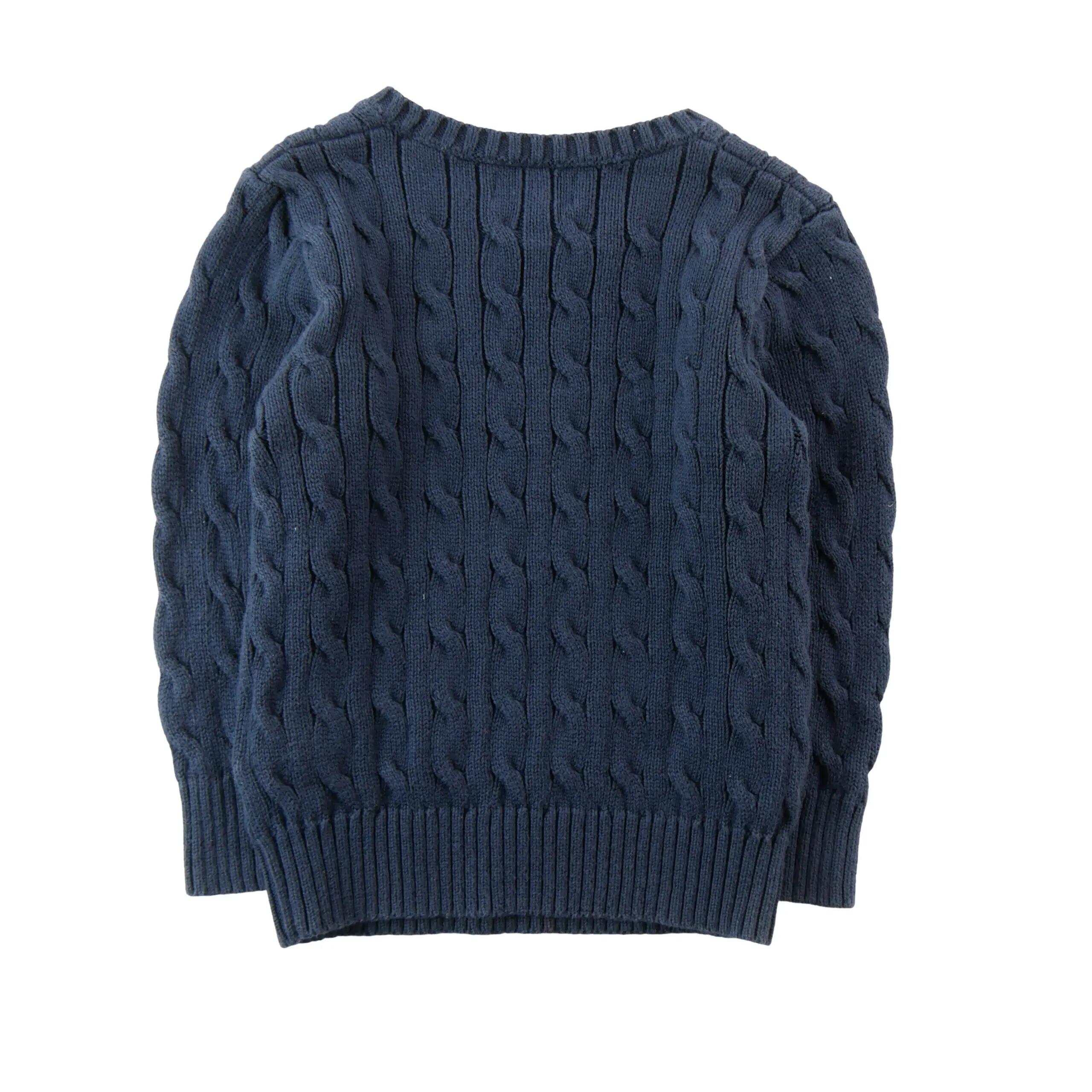 Tweedehands - Trui Jongen Cable-Knit Katoenen Trui - Als nieuw 2/8