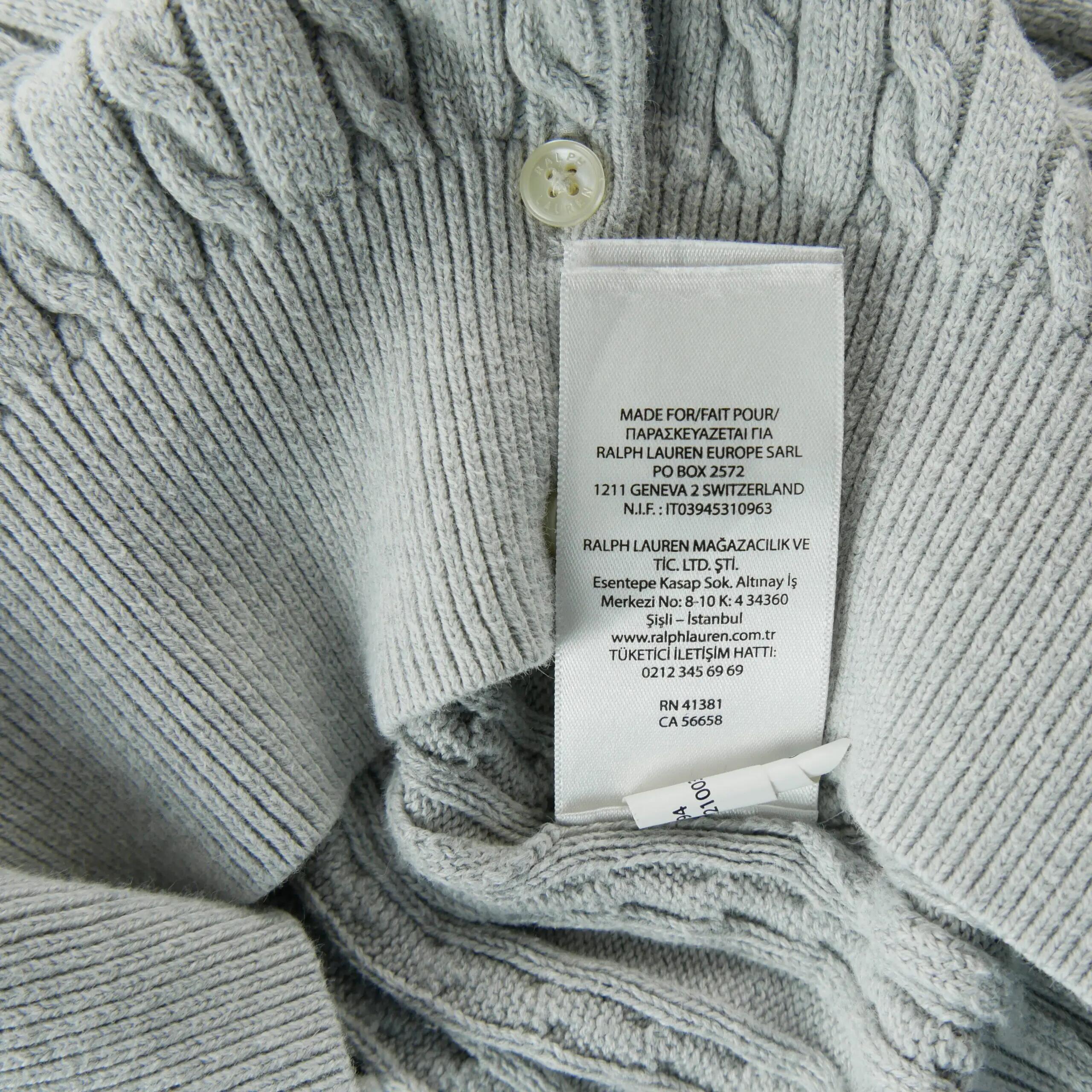 Tweedehands - Gilets Meisje Gedraaide Vest Grijs - Als nieuw 6/8