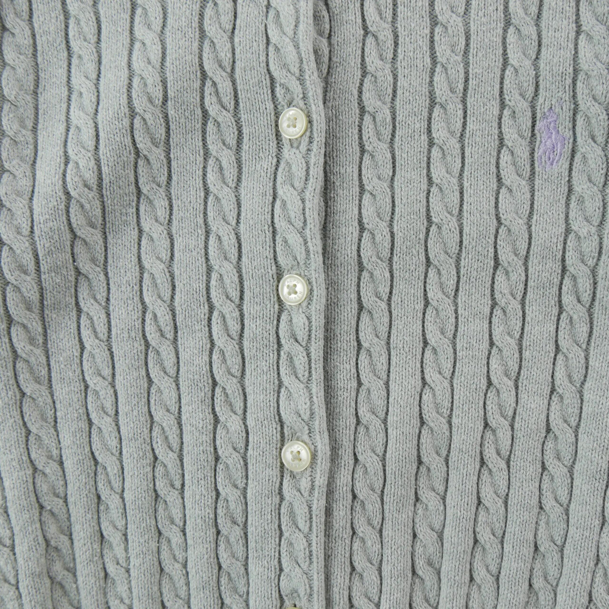 Tweedehands - Gilets Meisje Gedraaide Vest Grijs - Als nieuw 3/8