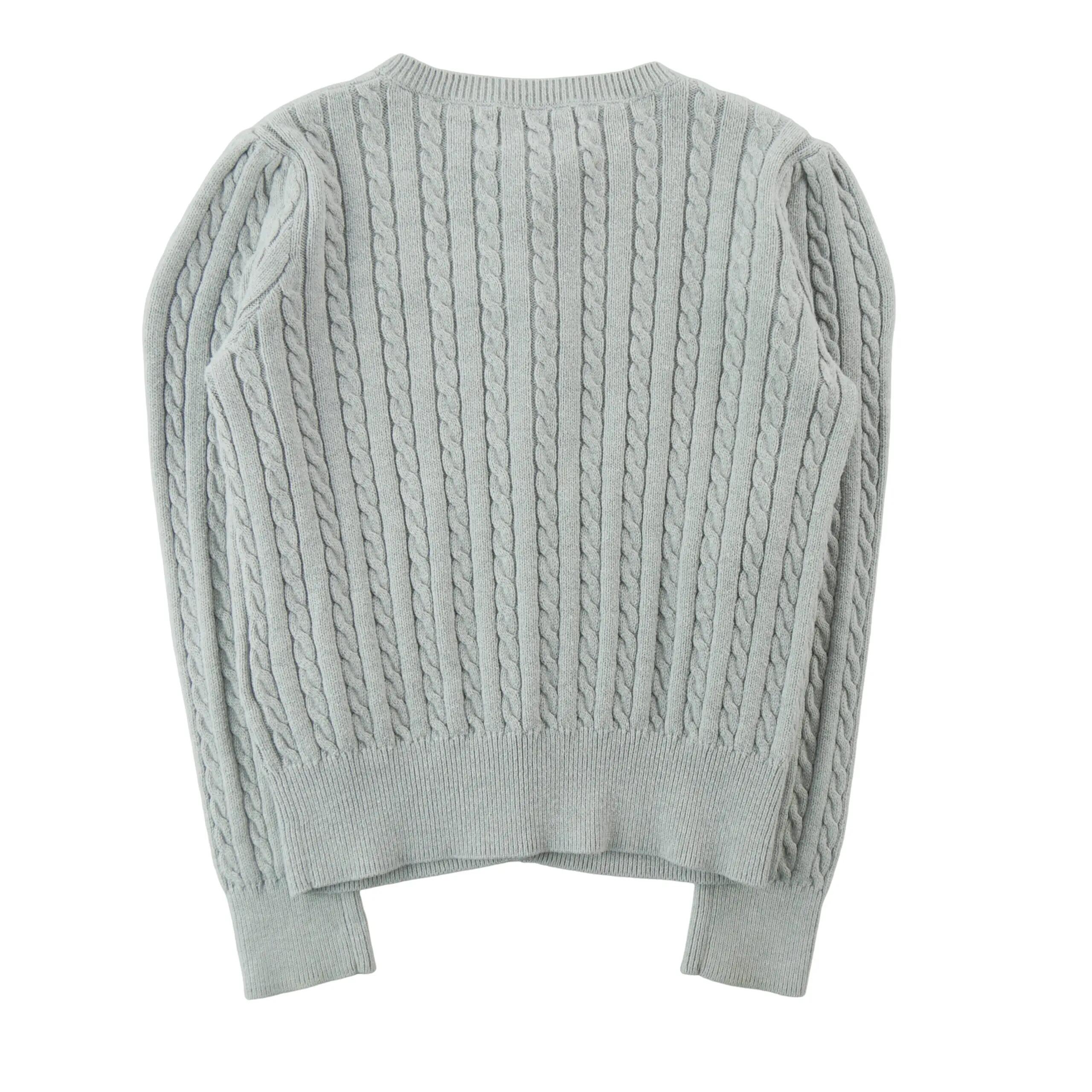 Tweedehands - Gilets Meisje Gedraaide Vest Grijs - Als nieuw 2/8
