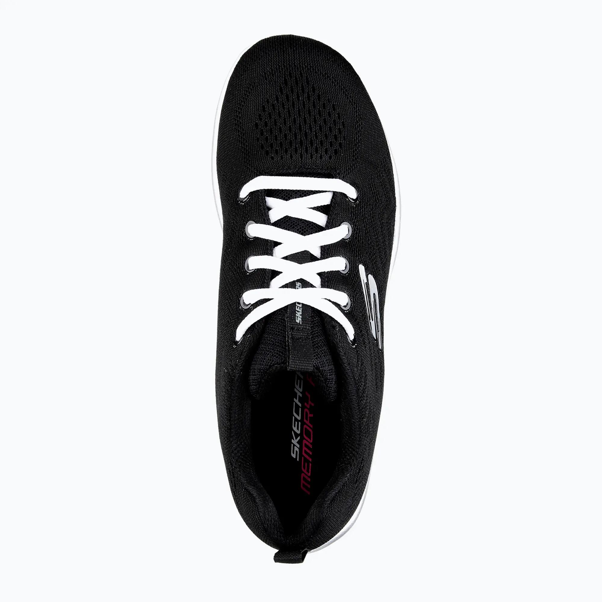 Chaussures Lifestyle Skechers Gracefulget Connected Noir/Blanc Femme 3/7