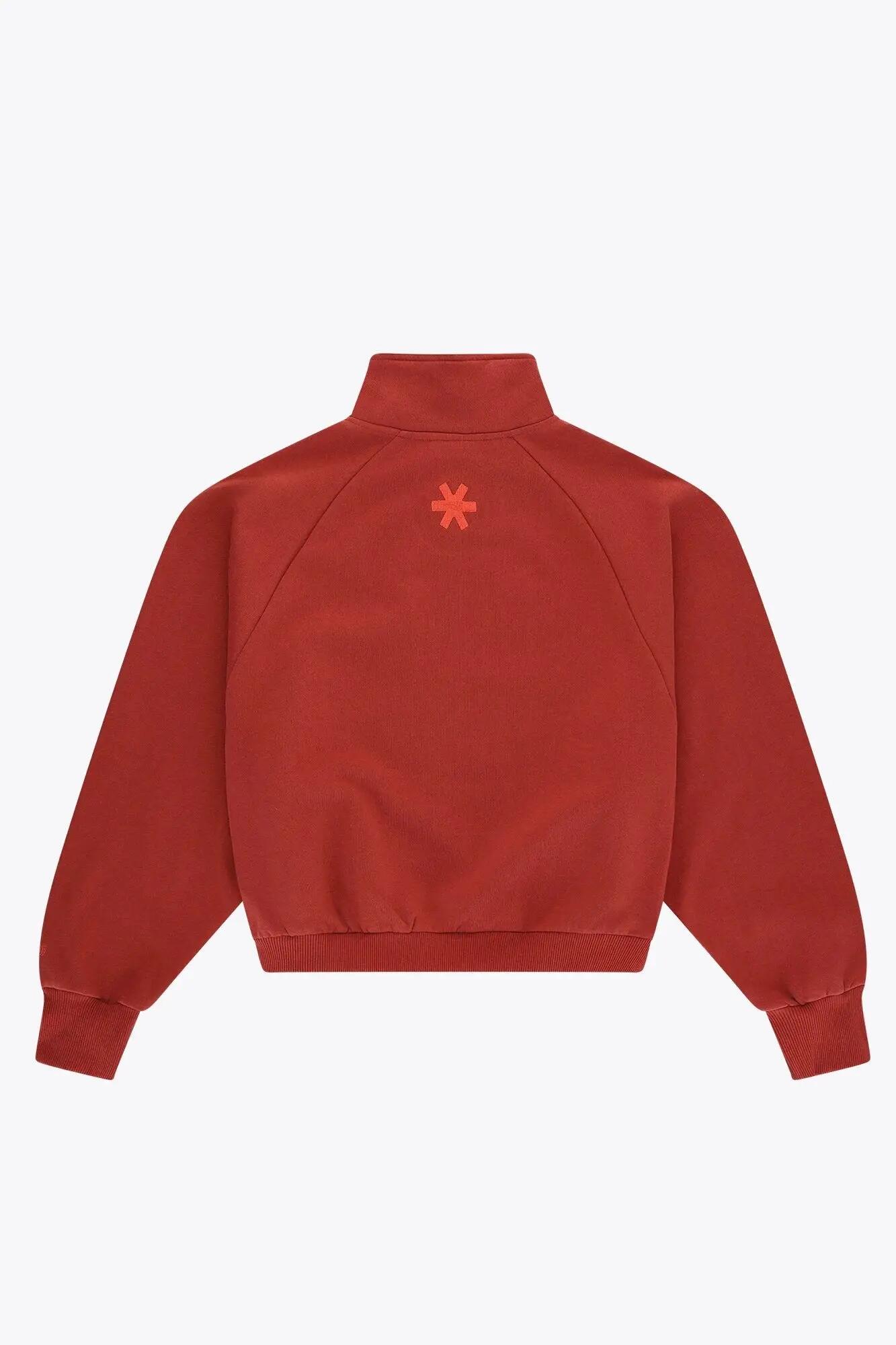 Osaka Damen-Pullover mit durchgehendem Reißverschluss | Brünett 3/6