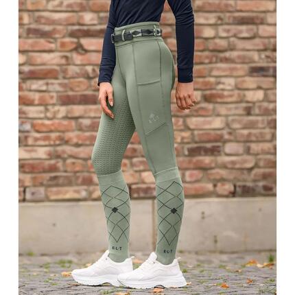 Legging équitation full grip fille ELT Ella