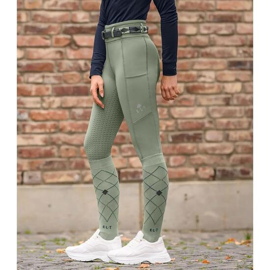 Legging équitation full grip fille ELT Ella