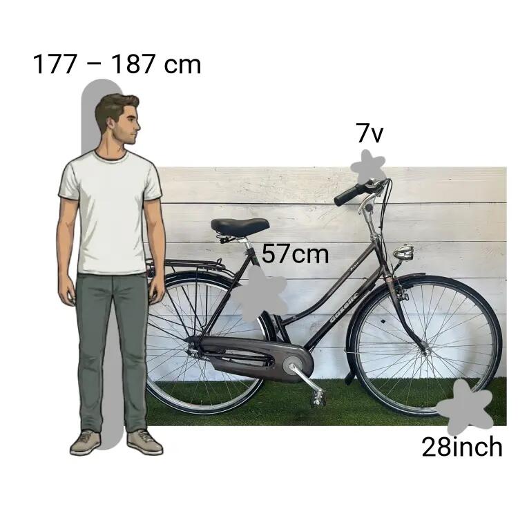 Bicicleta usada Gazelle Paris 2/4