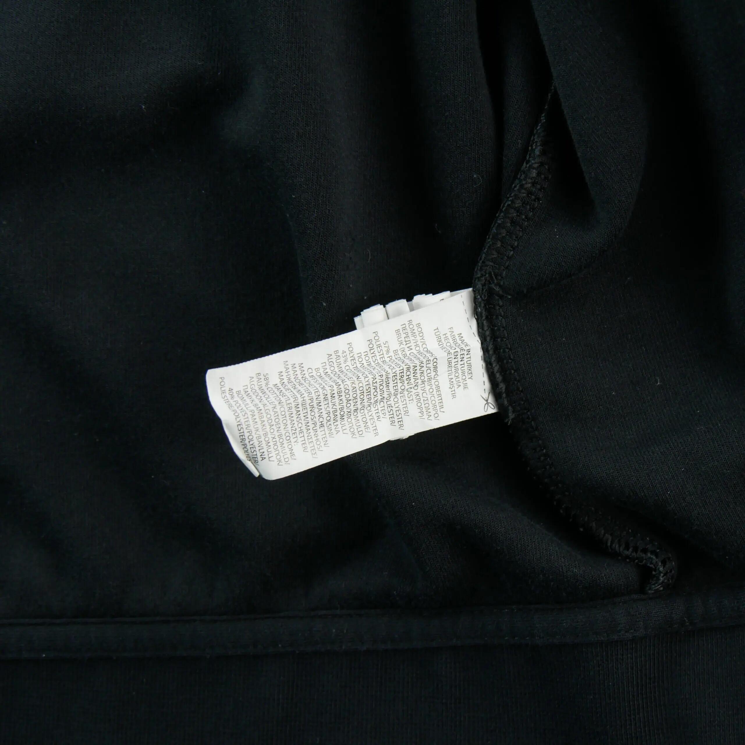 Second hand - Felpa con cappuccio Uomo Full-zip Nero - Stato eccellente 7/9