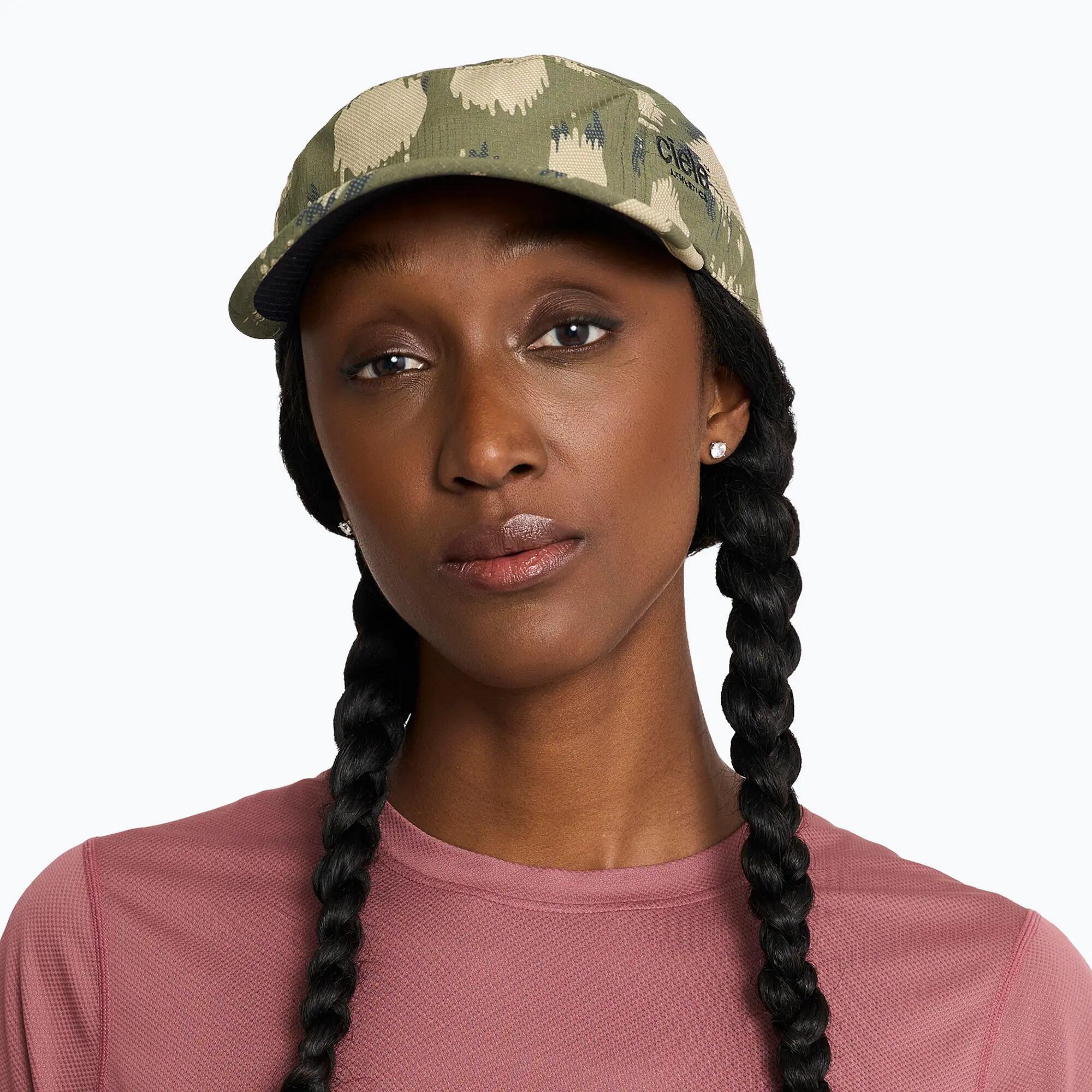 Cappellino con visiera Ciele Athletics GOCap Field AllOverPrint Cheetah kombu 4/7