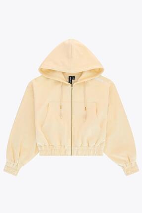 Osaka dames cropped hoodie met volledige ritssluiting | Washi