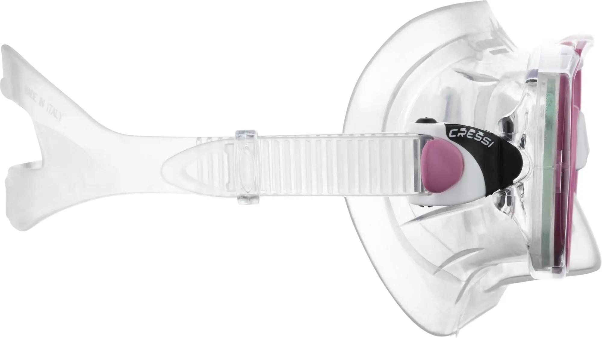 CRESSI Estrella + Seal Dry Combo Snorkel Trasparente/Rosa 5/5