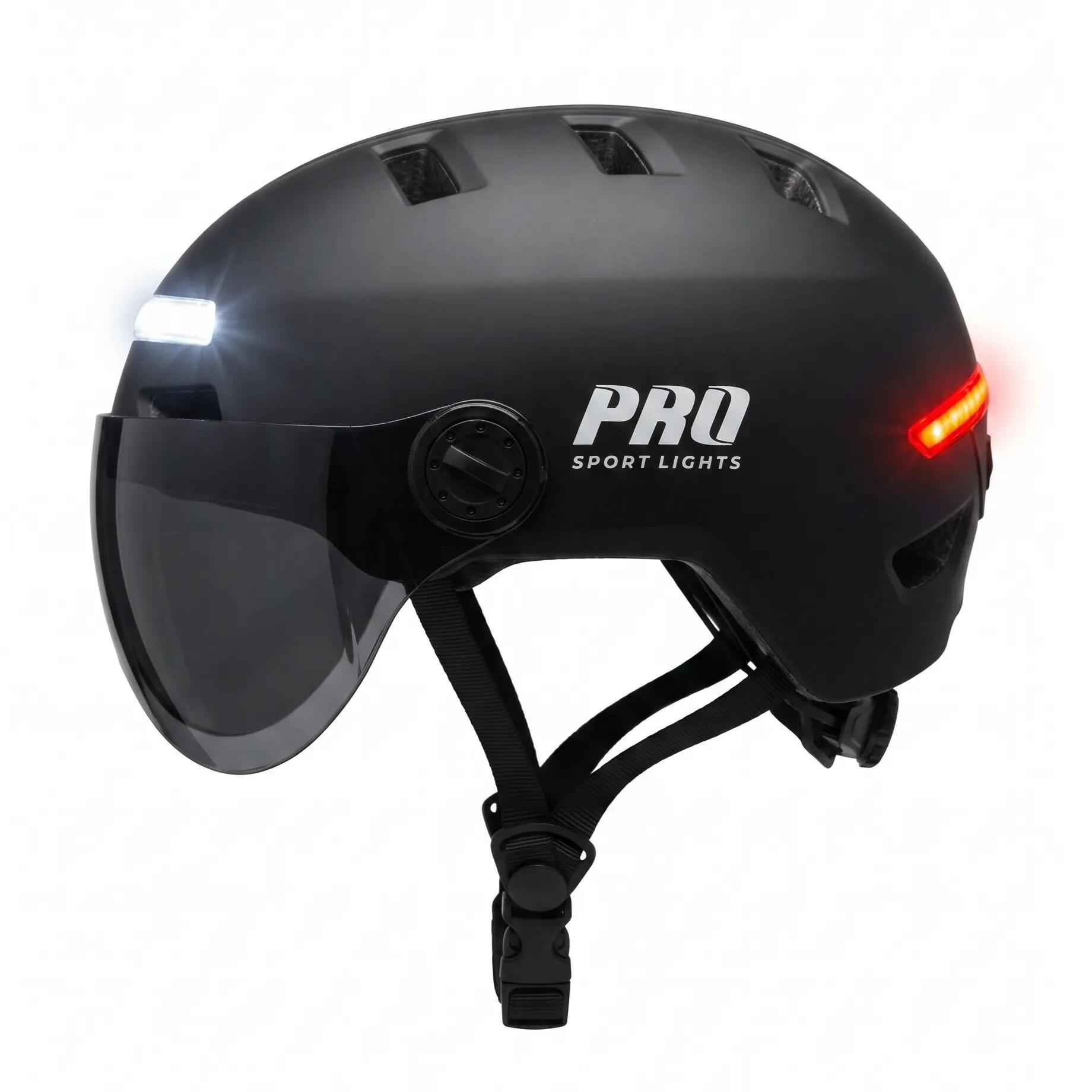 Casque de vélo femmes hommes ClearView visières et éclairage NTA 8776 Noir 3/10