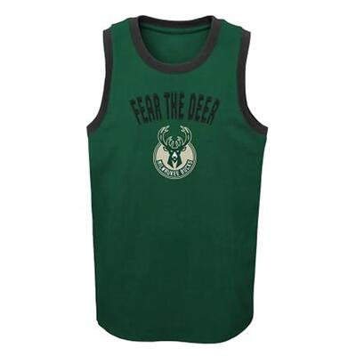 Nba outerstuff striker tank top milwaukee bucks bm102 t-shirt en longsleeve