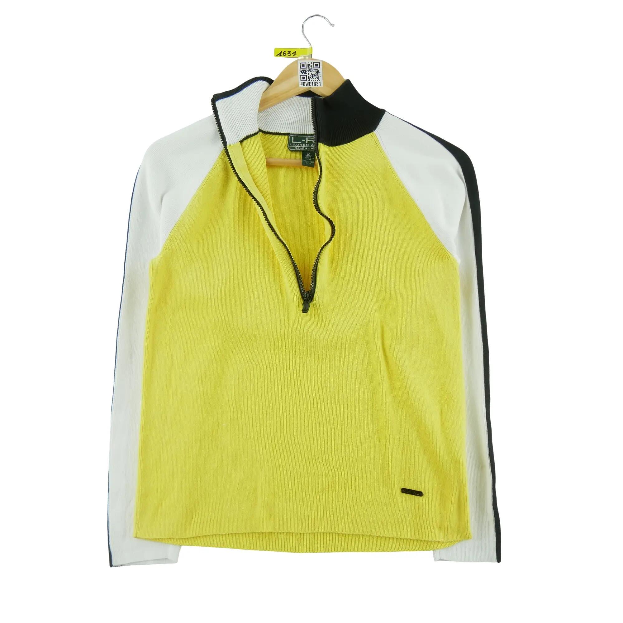 Tweedehands - Lauren Ralph Lauren damespull met kwart rits - Goede staat 3/8