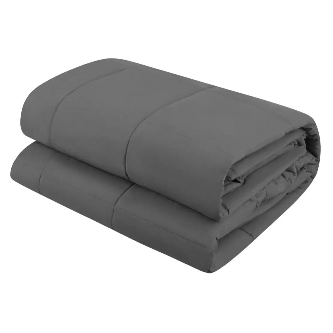 Patura senzoriala grea, 7 kg, 150 x 200 cm, 7 straturi, husa bumbac, gri 13/15