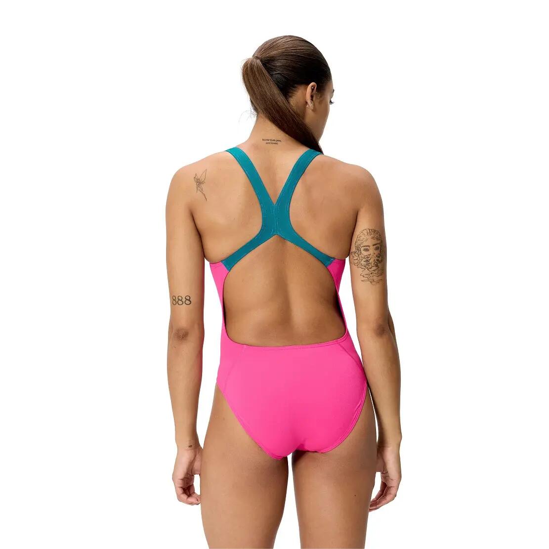 Strój kąpielowy jednoczęściowy damski na basen Speedo Solid Powerback 5/6