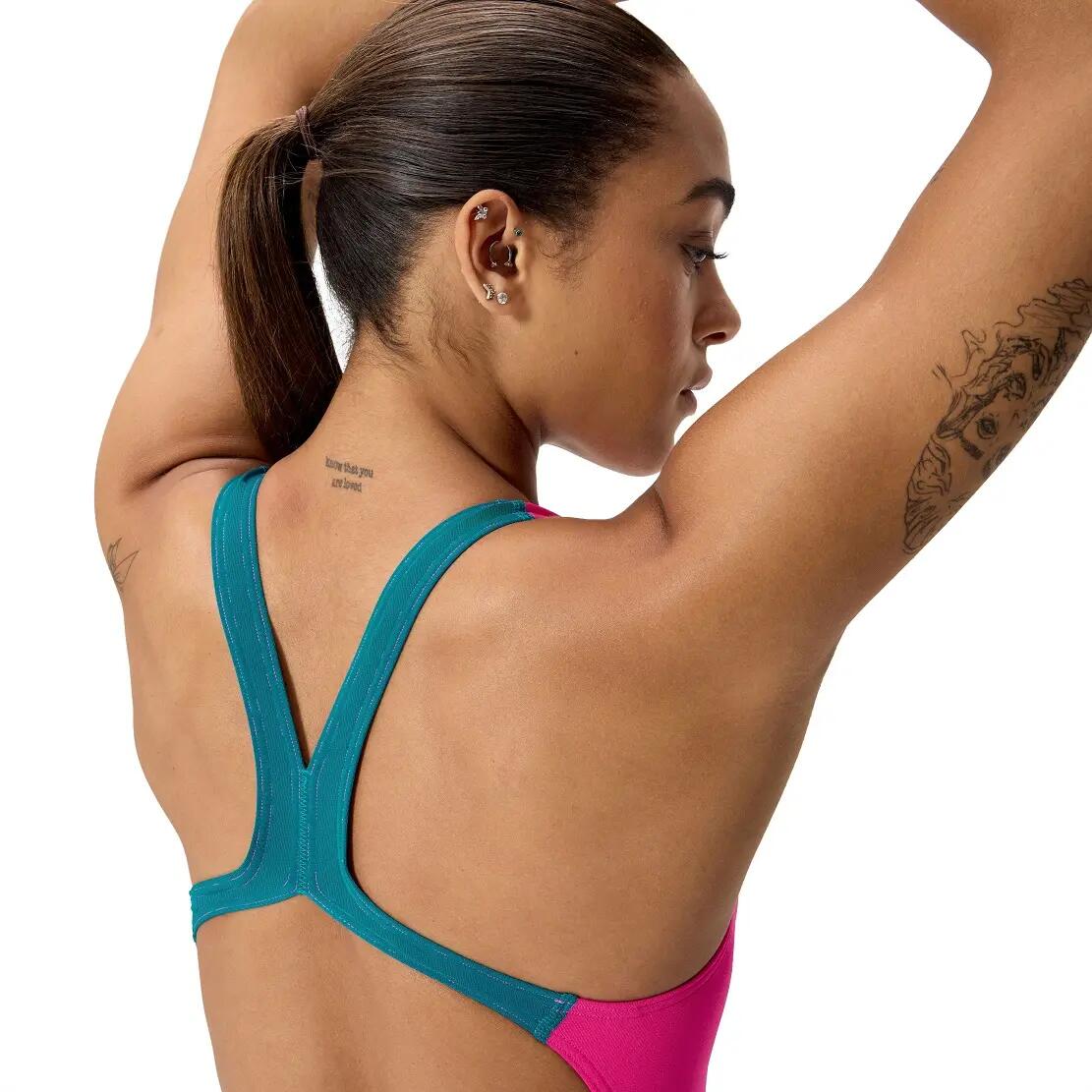 Strój kąpielowy jednoczęściowy damski na basen Speedo Solid Powerback 3/6