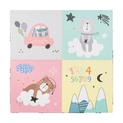 Mata edukacyjna dla niemowląt piankowa puzzle 120 x 120 cm misie Rebel