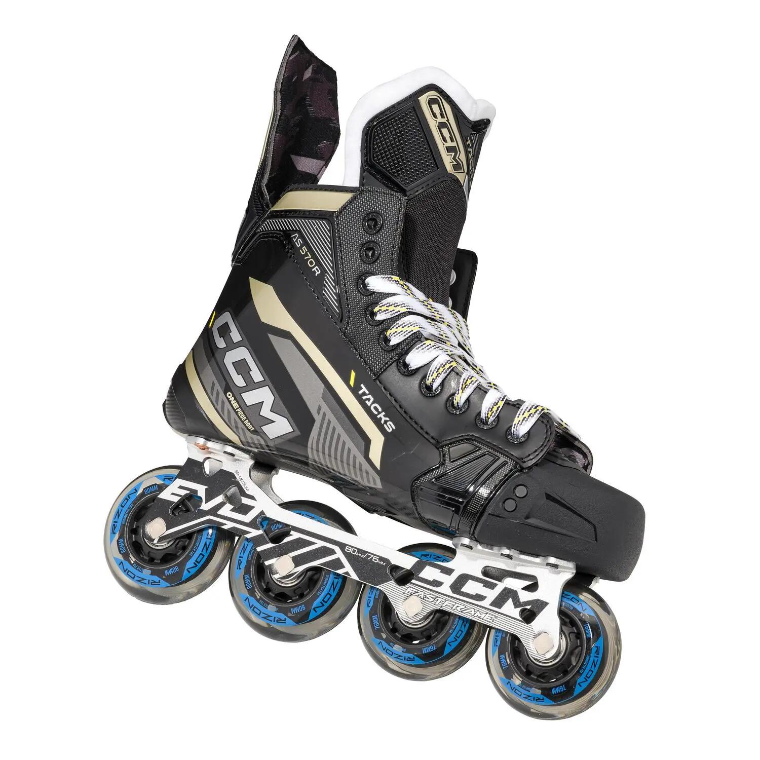 CCM Tacks RHAS570 Junior pattini da hockey a rotelle Regular neri 3/7