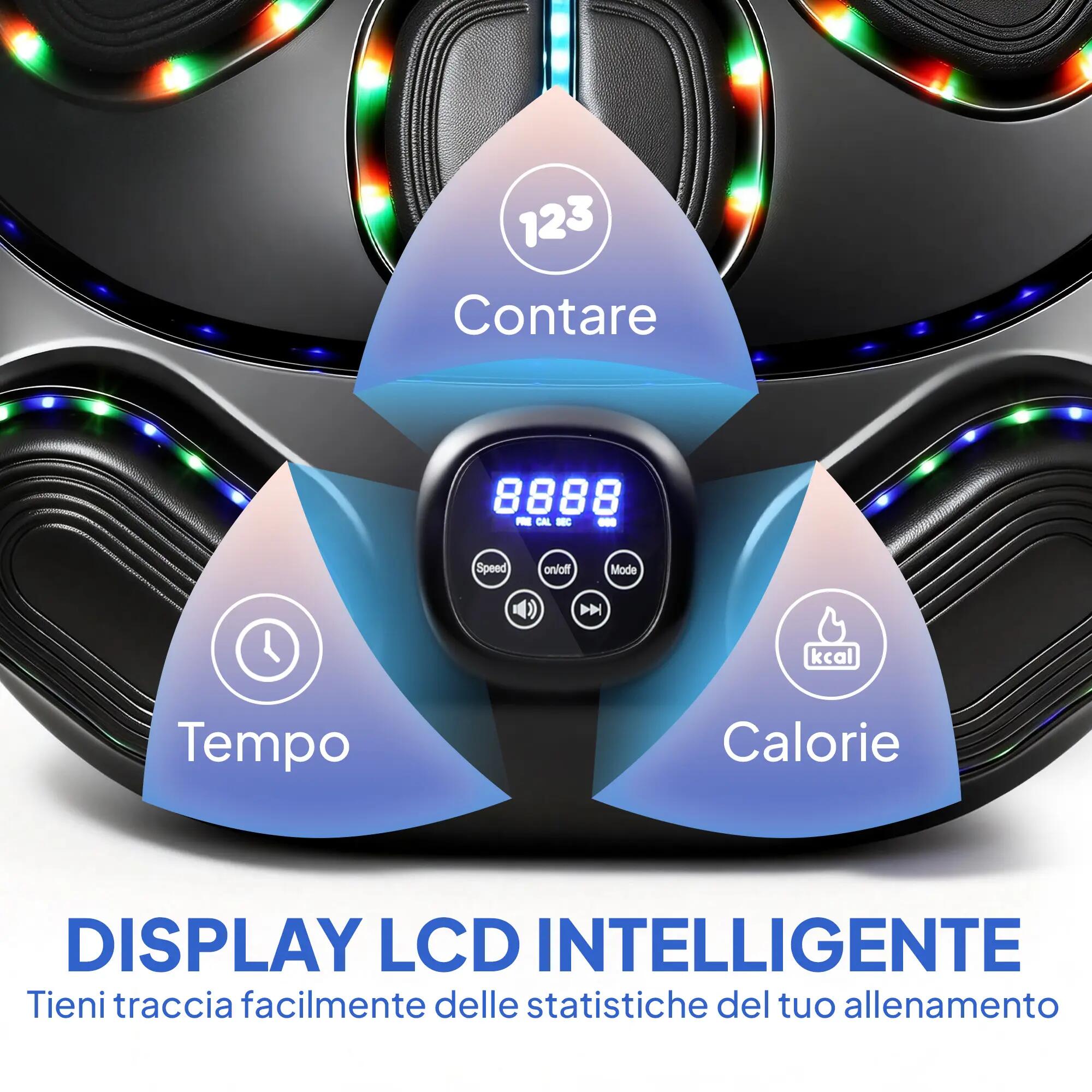 Machine de boxe musicale murale avec 9 modes, lumières LED et connexion Bluetoot 8/9