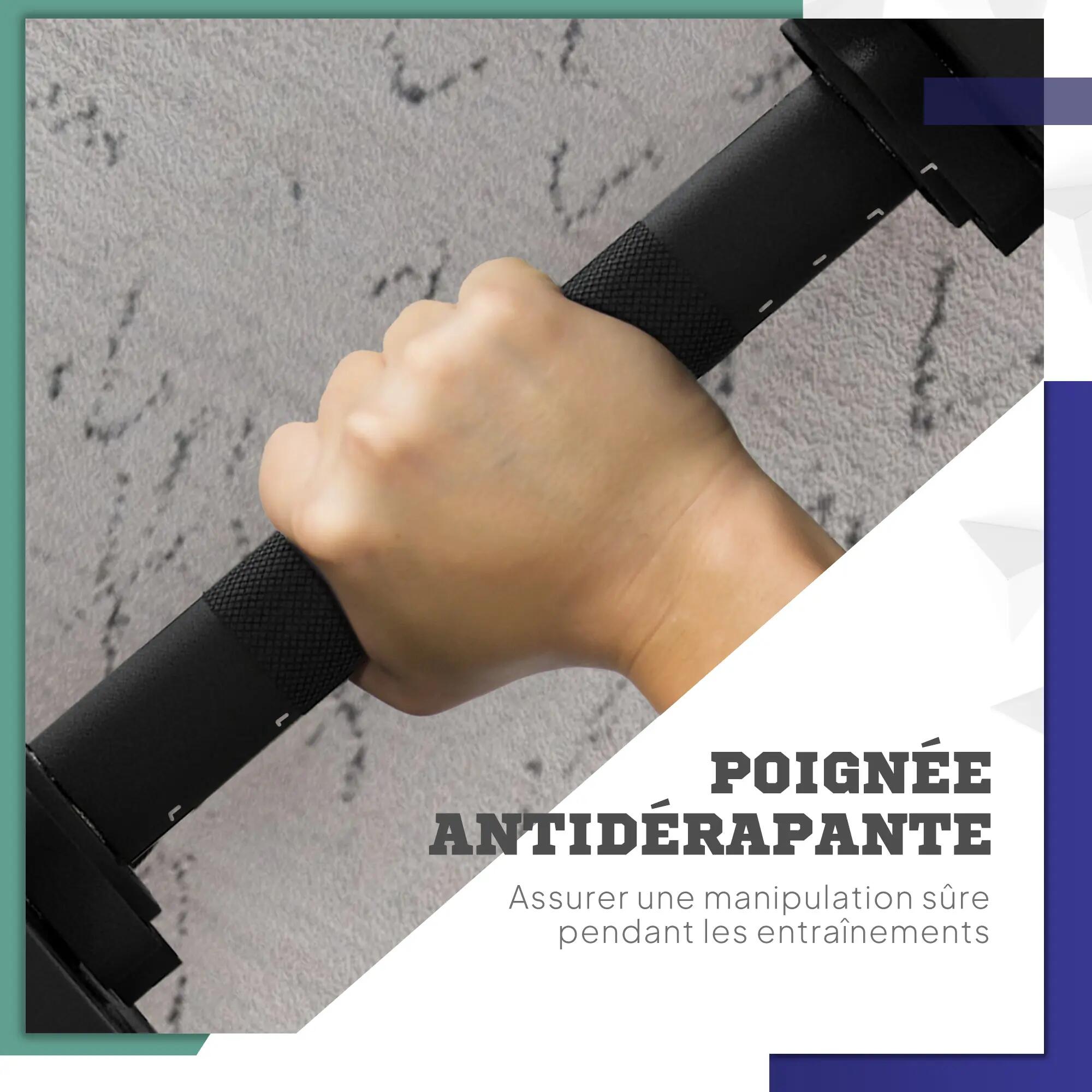 Haltères 2 en 1 réglables, haltères libres avec poignées antidérapantes, 20 KG - 8/9