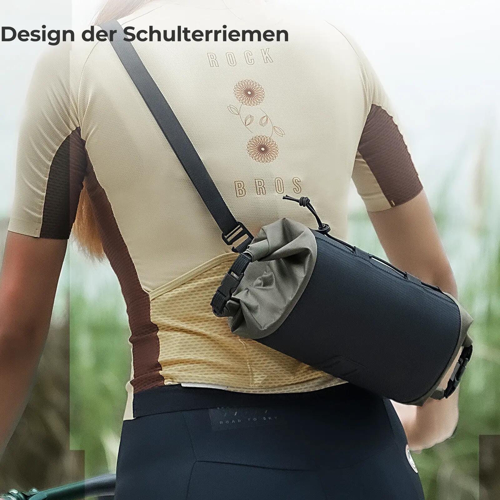Sacoche de guidon Imperméable et Extensible de 2 à 2,4L Blanc 4/6