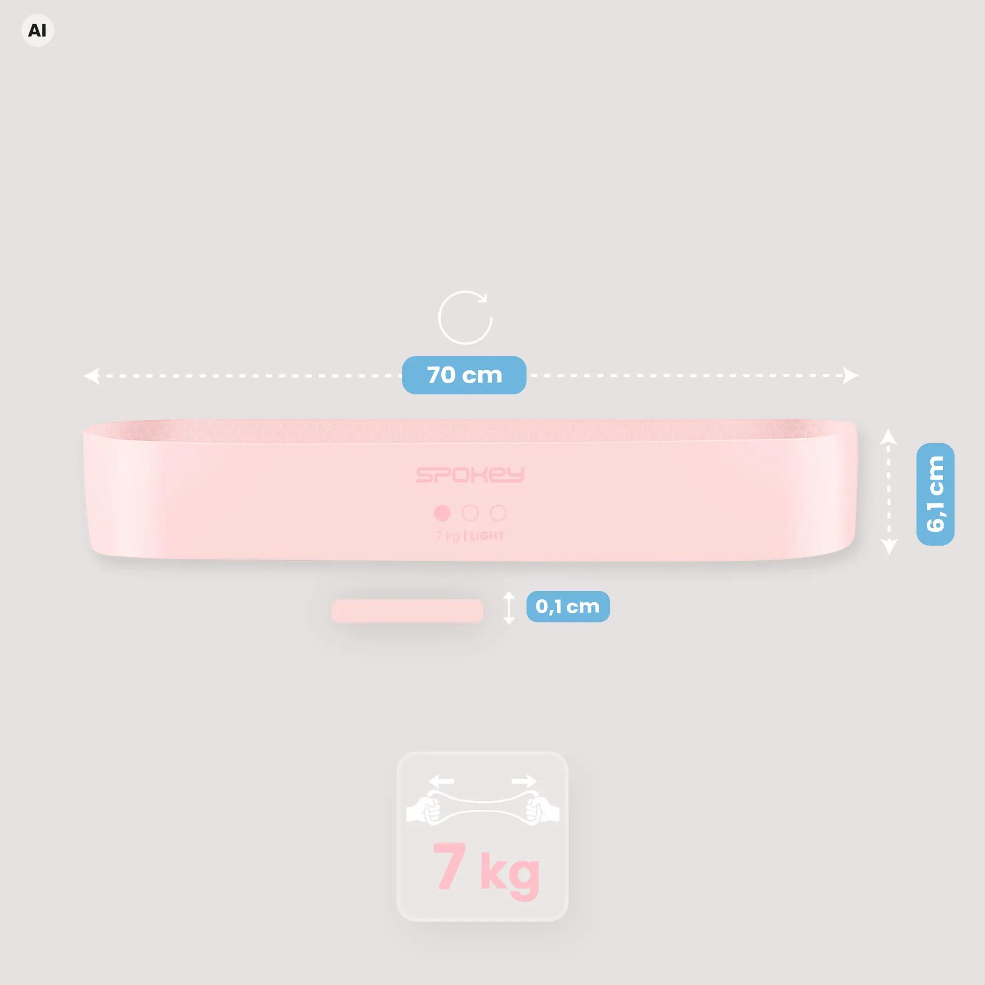 Guma treningowa oporowa z antypoślizgową strukturą Spokey Juicy Light 5/5