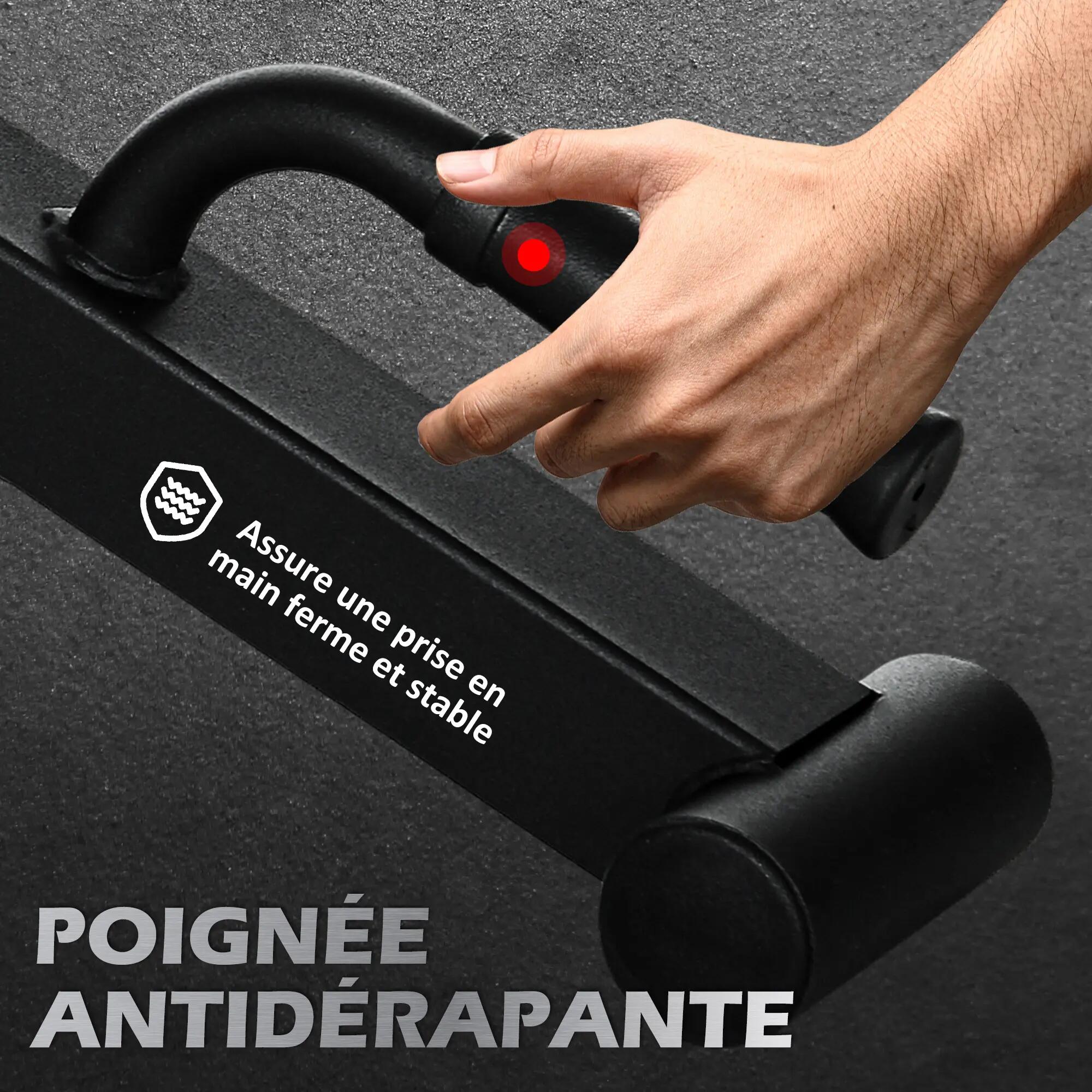 Cric d'haltères supports de barbell en acier avec poignée antidérapante pour mus 9/9