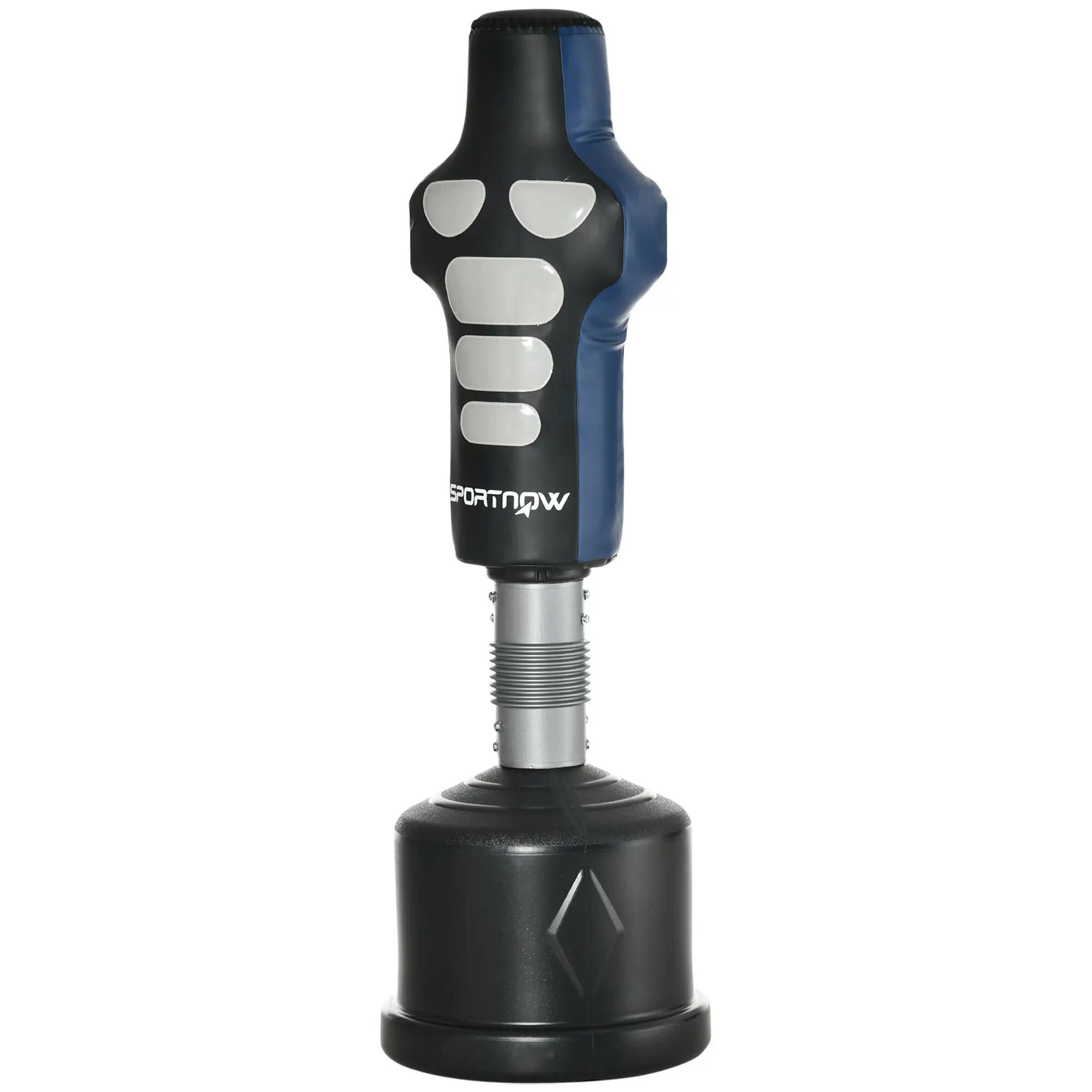 Mannequin de boxe, autoportant, réglable en hauteur, base lestée, cuir synthétiq 2/9