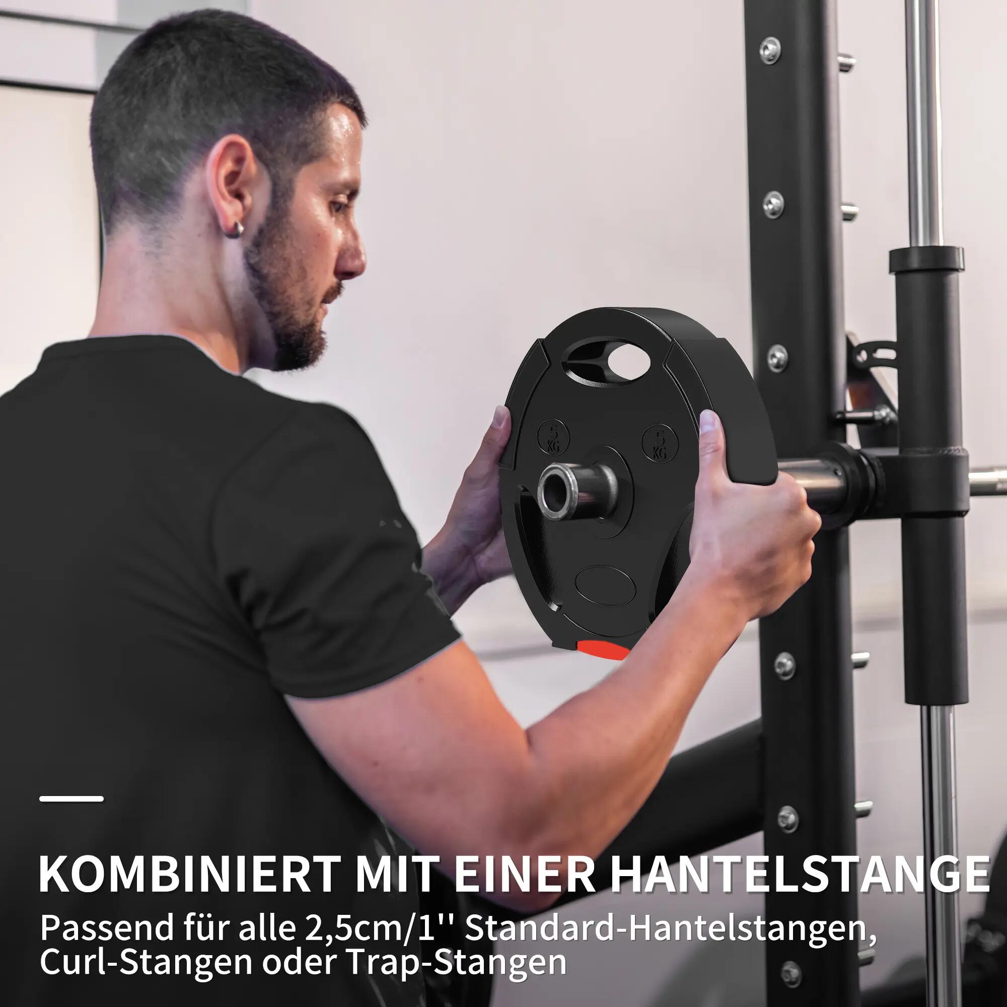 Ensemble de 4 disques de musculation pour l'entraînement, la salle de sport, le 7/9