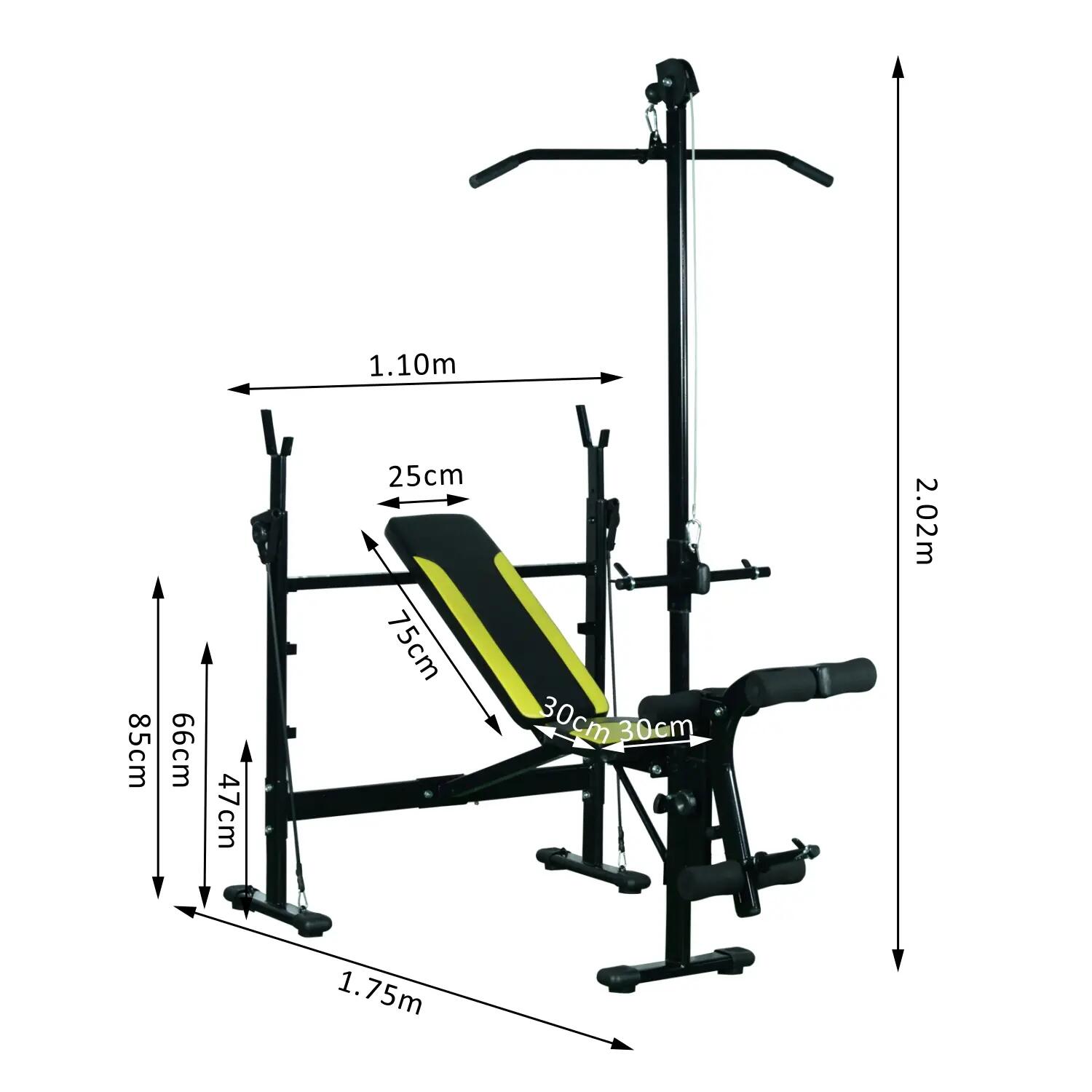 Banc de musculation complet 3/5
