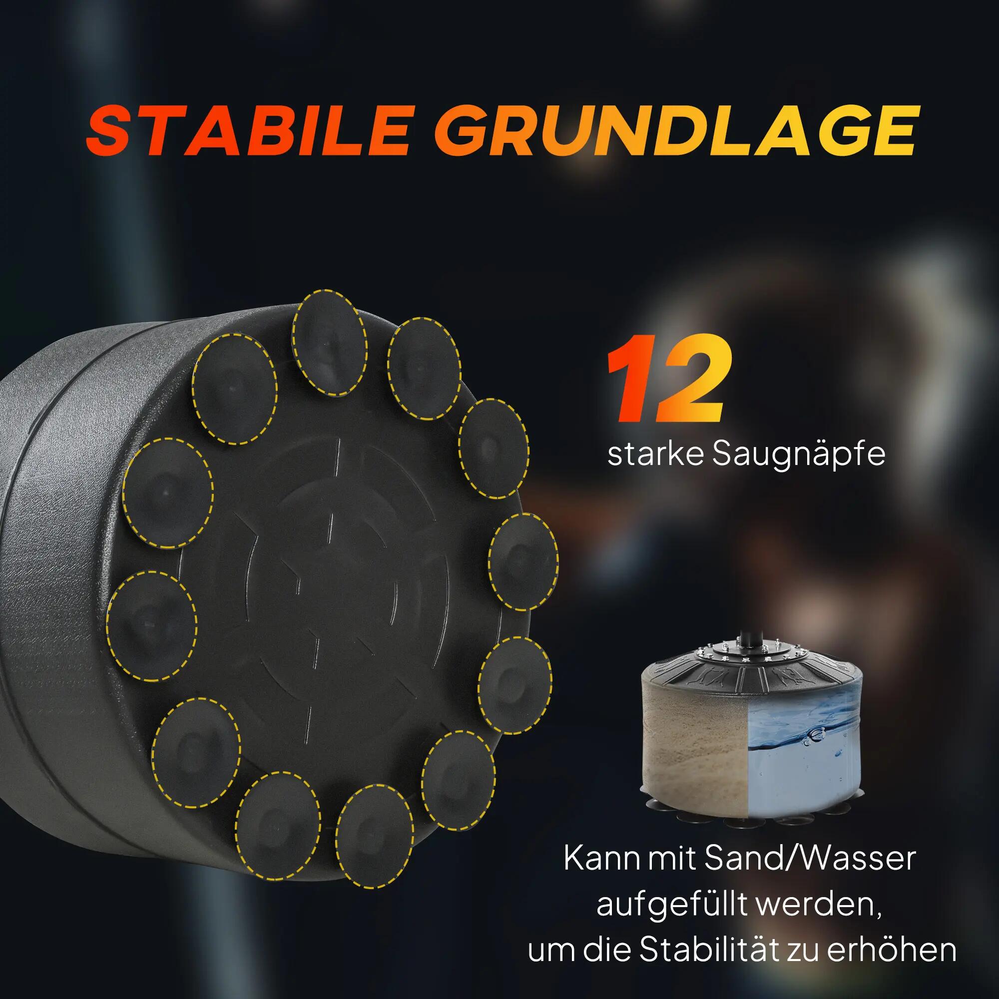 Sac de frappe autoportant 4 en 1, hauteur réglable de 160 à 230 cm, avec 2 balle 8/9