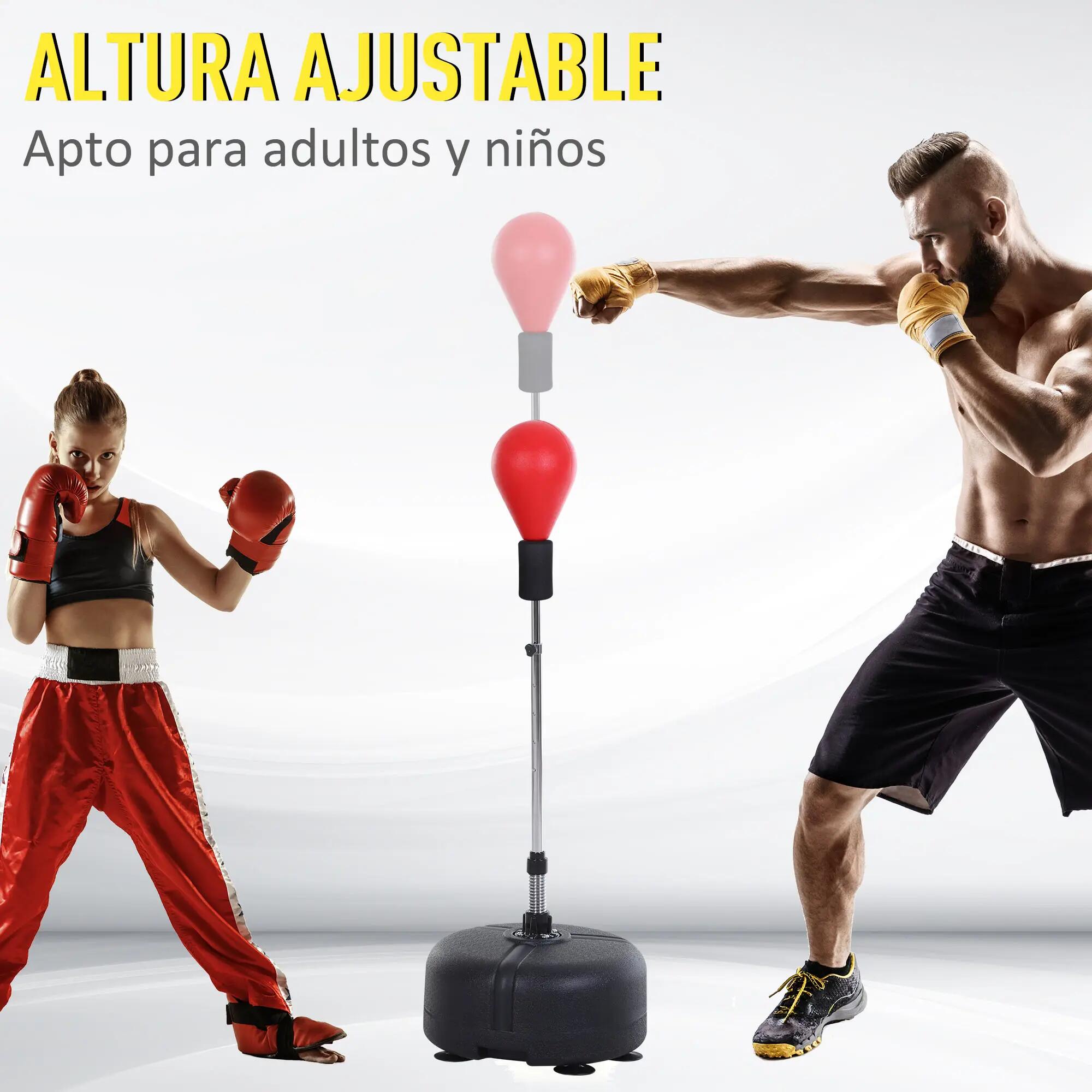 Ballon de frappe avec hauteur réglable (136-154 cm), base rechargeable, support 7/9