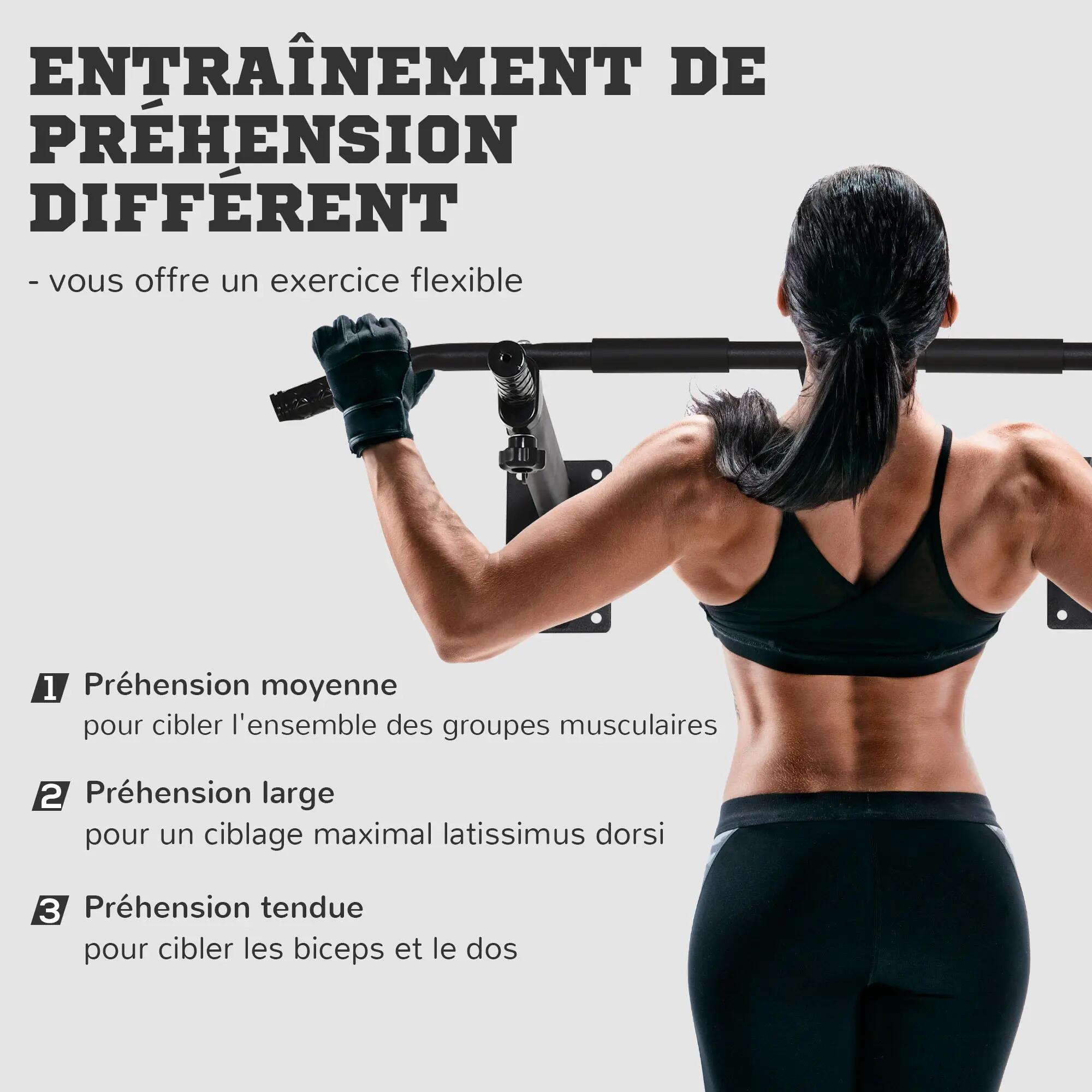 Barre de traction support sac de frappe ou sangles intégré 4/5