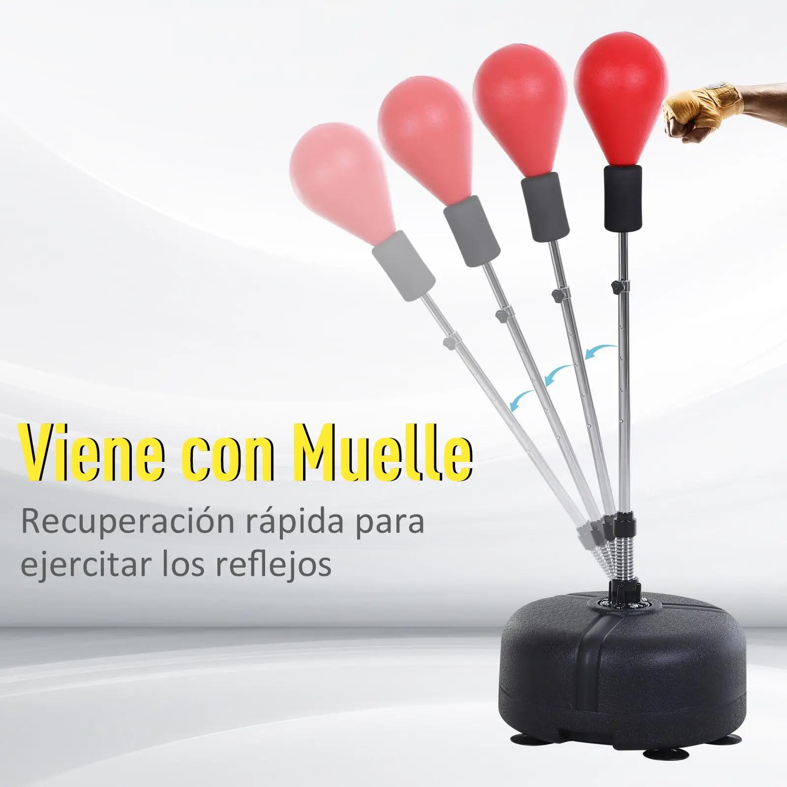 Ballon de frappe avec hauteur réglable (136-154 cm), base rechargeable, support 6/9