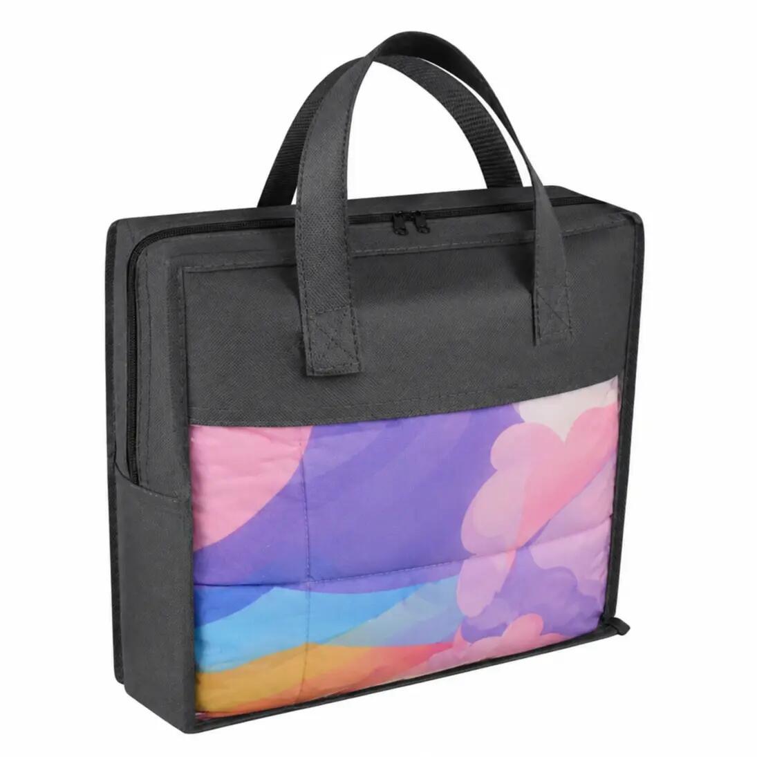 Patura senzoriala copii, 4 kg, 150 x 100 cm, 7 straturi, unicorni curcubeu 13/13