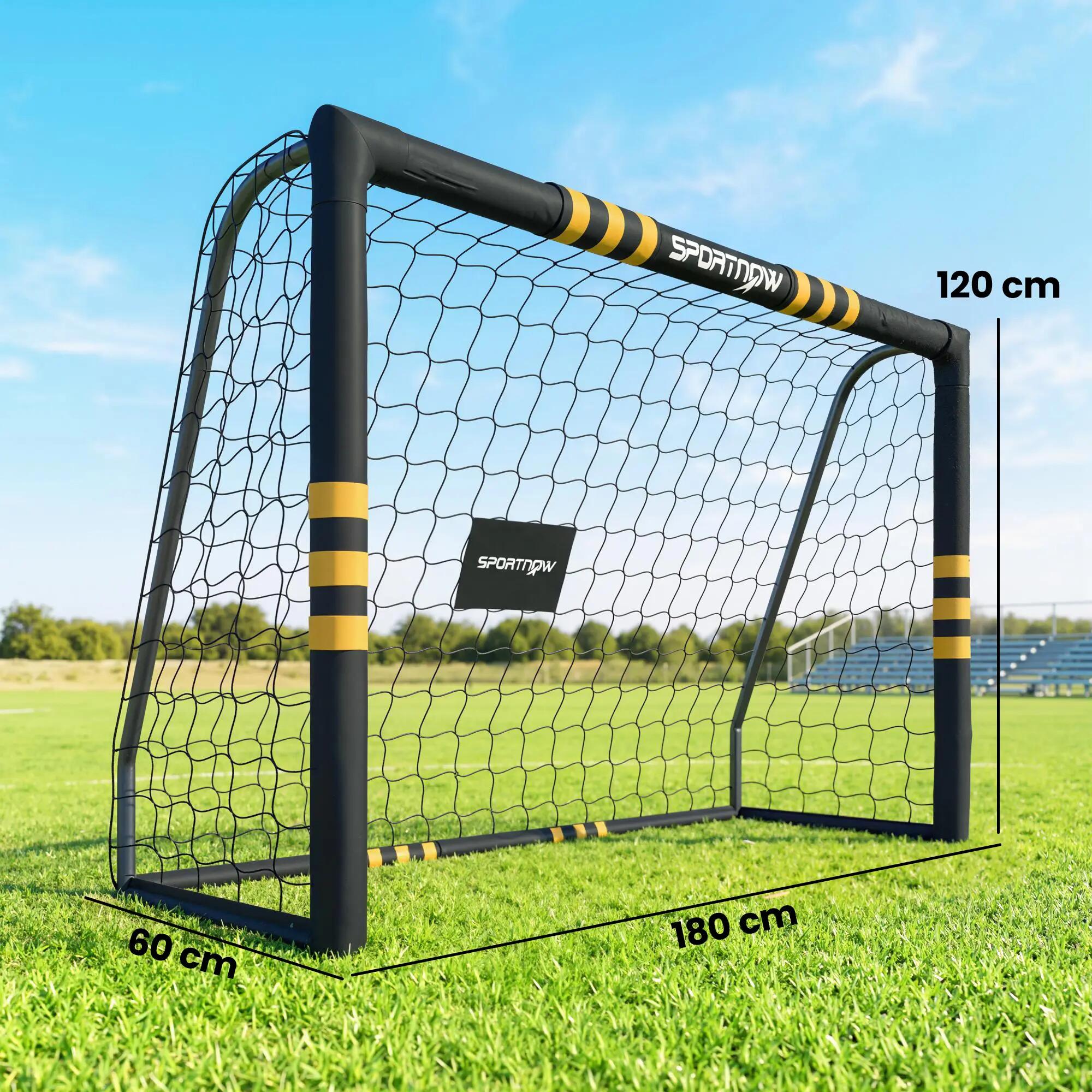 But de football - cage de foot dim. 1,8L x 1,2H m - métal moussé 3/5