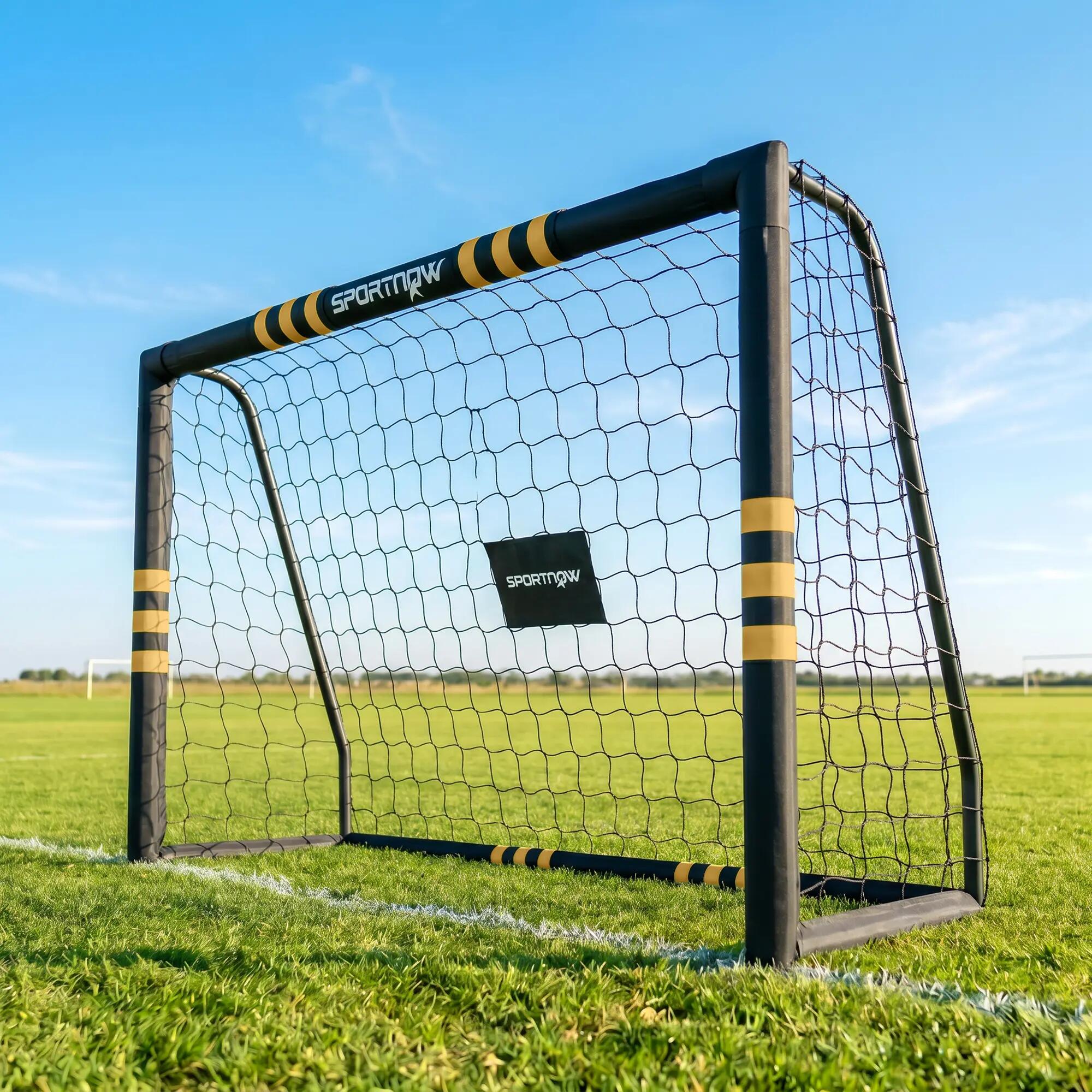 But de football - cage de foot dim. 1,8L x 1,2H m - métal moussé 2/5